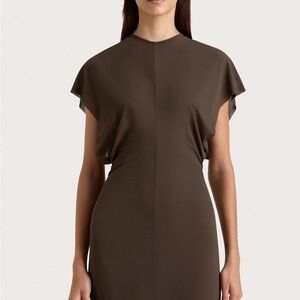Elegant Brown Women's Dress